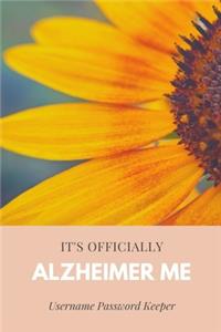 It's Officially Alzheimer Me Username Password Keeper