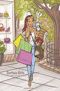 Cartoon Girls Coloring Book 1 & 2
