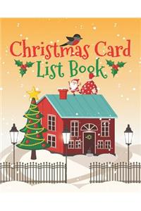 Christmas Card List Book