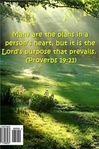 2019 Weekly Planner Bible Verse Plans Heart Lord's Purpose Prevails Proverbs 19