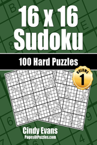 16x16 Sudoku Hard Puzzles - Volume 1