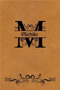 Split Letter Personalized Name Journal - Michiko