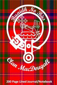 Clan Macdougall 200 Page Lined Journal/Notebook