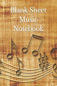 Blank Sheet Music Notebook