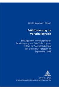 Fruehfoerderung Im Vorschulbereich