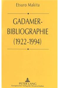 Gadamer Bibliographie (1922-1994)