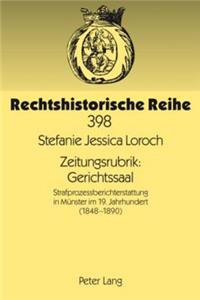 Zeitungsrubrik: Gerichtssaal