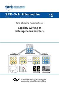 Capillary wetting of heterogeneous powders