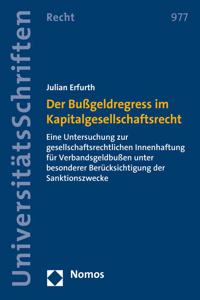 Der Bussgeldregress Im Kapitalgesellschaftsrecht