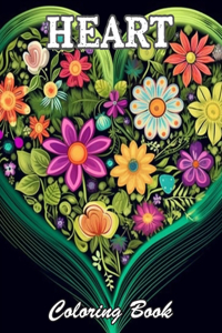 Heart Coloring Book for Adults