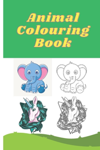 Coloring Book of Animals and Their Colors For kids age of 3-11