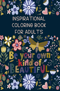 Inspirational coloring Book for adults