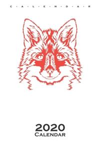 Fox head Calendar 2020