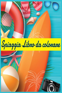 Spiaggia Libro da colorare