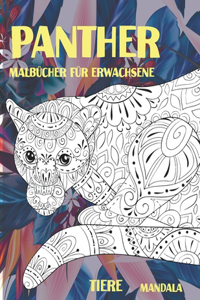Malbücher für Erwachsene - Mandala - Tiere - Panther