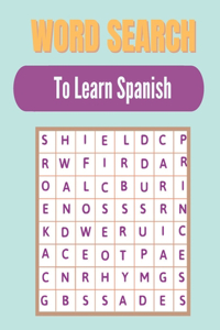 Word search to Learn Spanish