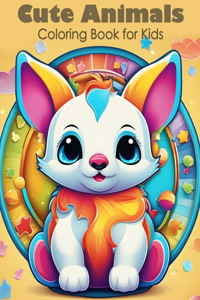 Cute Animals Coloring Book for Kids