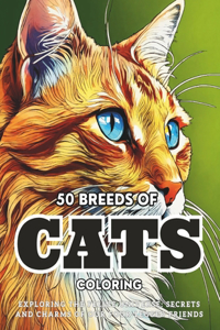 50 Breeds Of Cats Coloring