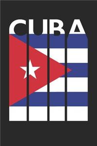 Vintage Cuba Notebook - Retro Cuba Planner - Cuban Flag Diary - Cuba Travel Journal