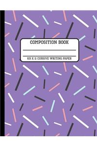 Composition Book Cursive Writing Paper