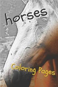 Horses Coloring Sheets
