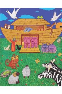 Cute Noah's Ark Blank lined Journal for Girl or Boy notebook