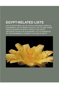 Egypt-Related Lists