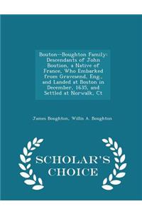 Bouton--Boughton Family