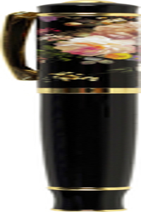 Midnight Floral Roller Ball Pen with Gift Box (Rollerball Pen)