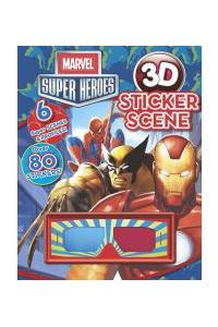 Marvel Super Heroes 3d Sticker Scene