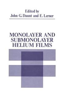 Monolayer and Submonolayer Helium Films