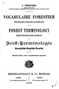 Vocabulaire forestier français-anglais-allemand