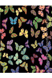 Beautiful Rainbow Butterflies 2017 Monthly Planner