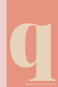 q - Weekly Planner and Notes