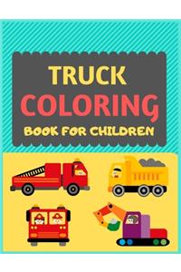 Truck Coloring Book For Children