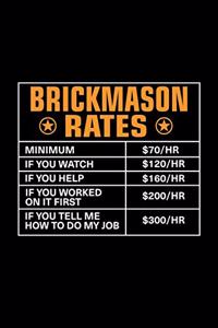 Brickmason Rates