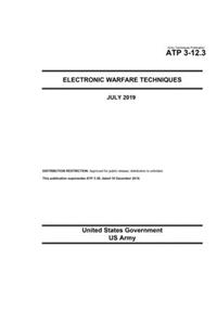 Army Techniques Publication ATP 3-12.3 Electronic Warfare Techniques July 2019