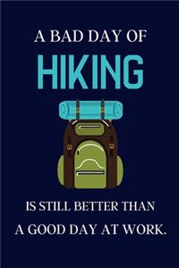 A bad day of Hiking is still better than a good day at work.
