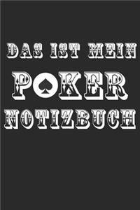 Das Ist Mein Poker Notizbuch