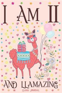 Llama Journal I am 11 and Llamazing