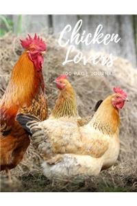 Chicken Lovers 100 page Journal