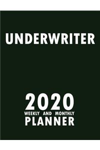 Underwriter 2020 Weekly and Monthly Planner