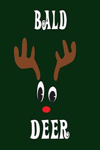 Bald Deer: Blank 8" x 10" 200 Pages Thick Unruled Sketchbook DIY Journal