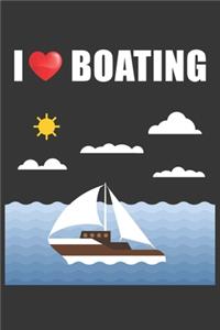 I Heart Boating Notebook