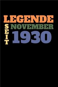 Legende seit November 1930