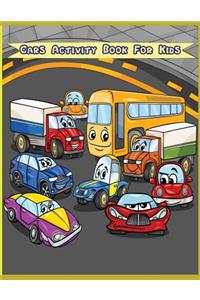 Cars Activity Book for Kids