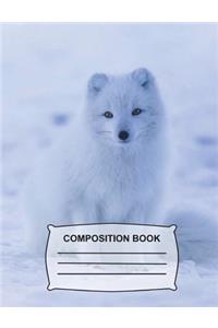 Arctic Fox Composition Book