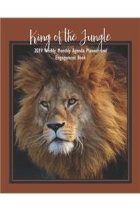 King of the Jungle 2019 Weekly Monthly Agenda Planner and Engagement Book