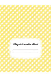 College Ruled Composition Notebook