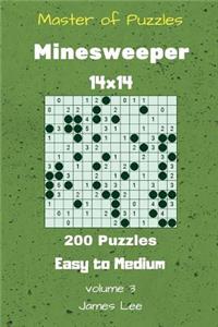 Master of Puzzles - Minesweeper 200 Easy to Medium 14x14 vol. 3